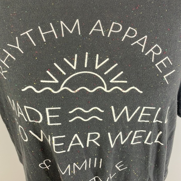 Rhythm Women Short Sleeve Shirt SZ L Multicolor Throughout - Picture 4 of 9